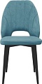 Стул Трия Капри конус Т2 исп.2 (черный муар/велюр бирюзовый)
