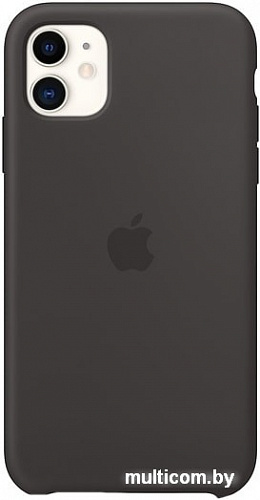 Чехол Apple Silicone Case для iPhone 11 (черный)