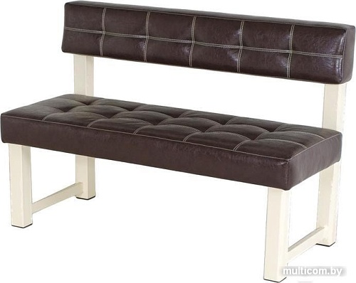 Банкетка AMC Lux 1 слоновая кость/венге