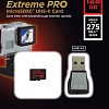 Карта памяти SanDisk Extreme Pro microSDXC 128GB + кардридер [SDSQXPJ-128G-GN6M3]