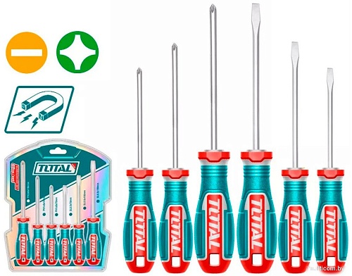 Набор отверток Total TKSDS0626 (6 предметов)