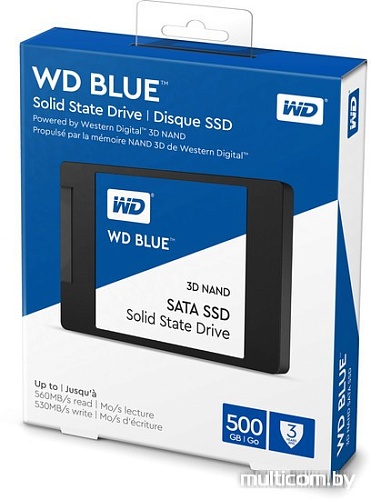 SSD WD Blue 3D NAND 500GB WDS500G2B0A