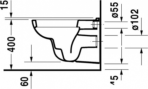 Унитаз Duravit D-code 45350900A1