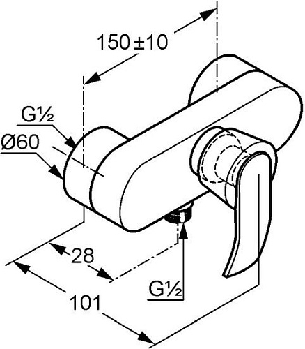 Смеситель Kludi Joop [554230575]