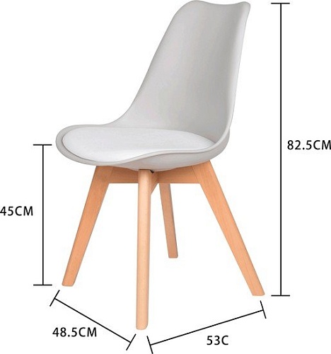 Стул LoftyHome Elm VC1007S-B (черный)