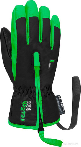 Горнолыжные перчатки Reusch Ben 6285108-7716 (р-р 3, Black/Neon Green)
