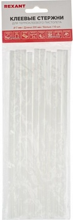 Клеевые стержни Rexant 09-1105 (10шт, белый)