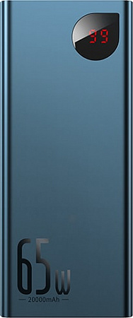 Портативное зарядное устройство Baseus Adaman Metal Digital Display PPIMDA-D03 20000mAh (темно-синий)