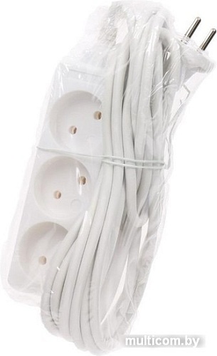 Удлинитель Electraline 62551 (3 м, белый)