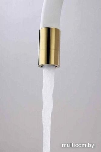 Смеситель Paulmark Salix Sa213419-Gw (золото/белый)