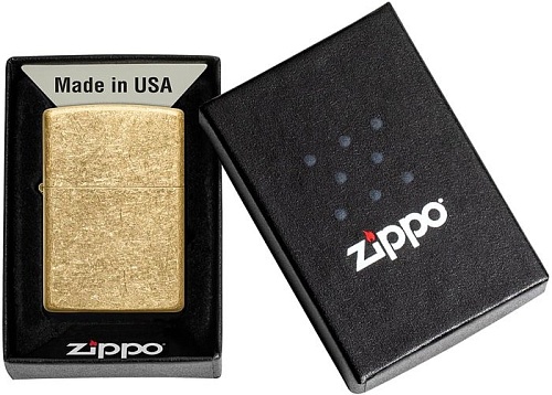 Зажигалка Zippo Classic Tumbled Brass 49477