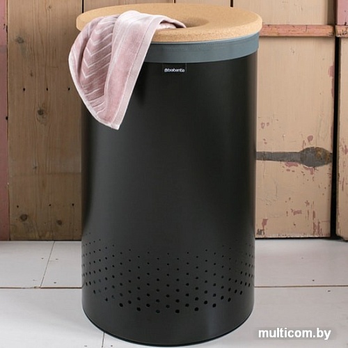 Бак Brabantia 120022 (черный, крышка из пробки)