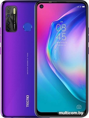 Смартфон Tecno Camon 15 (фиолетовый)