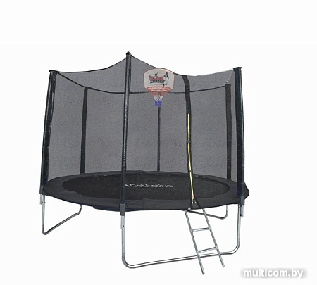 Батут GetActive Jump 14ft-427 см 14480S2Y-L лестница, сетка, кольцо (черный)