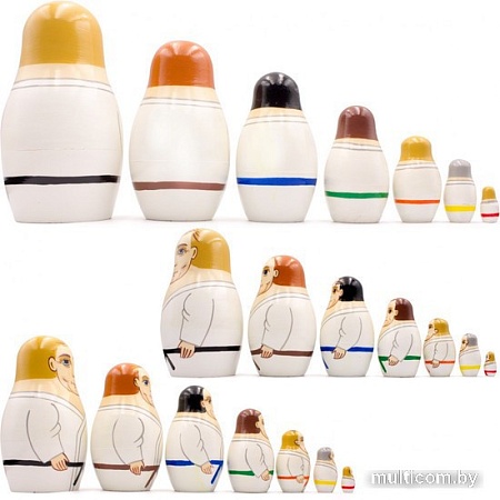 Развивающая игра Брестская Матрешка Боевые искусства (набор 7 шт)