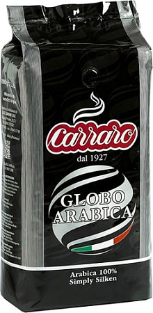 Кофе Carraro Globo Arabica в зернах 1 кг