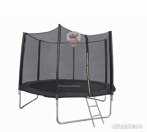 Батут GetActive Jump 14ft-427 см 14480S2Y-L лестница, сетка, кольцо (черный)