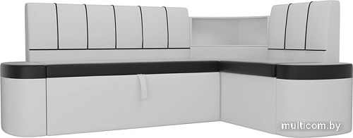 Угловой диван Mebelico Тефида 107539 (правый, черный/белый)