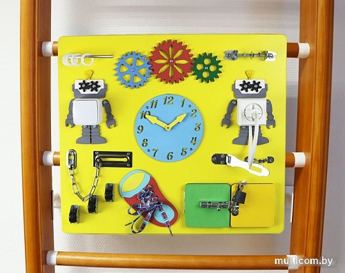 Детский спортивный комплекс Kampfer Helena Ceiling Busyboard (стандарт, классический/бизиборд желтый)