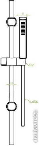 Душевой гарнитур Laveo Pola NAP 81A1