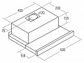 Встраиваемая вытяжка CATA TF 5060 GBK