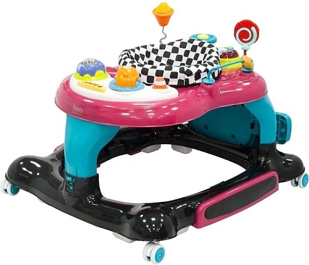 Ходунки Nuovita Saltare (черный/розовый)