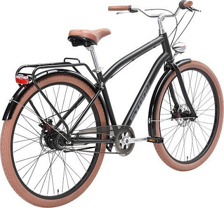 Велосипед Stark Comfort Man 28 D 8 speed р.18 HQ-0017939 2025 (черный матовый/темно-серый)