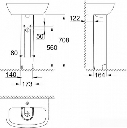 Пьедестал Grohe 39425000