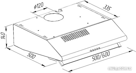 Кухонная вытяжка Pyramida MH 60 BR
