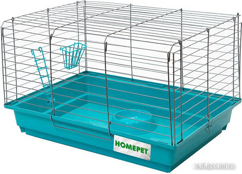 Клетка Homepet №2 81586 (бирюзовый/хром)