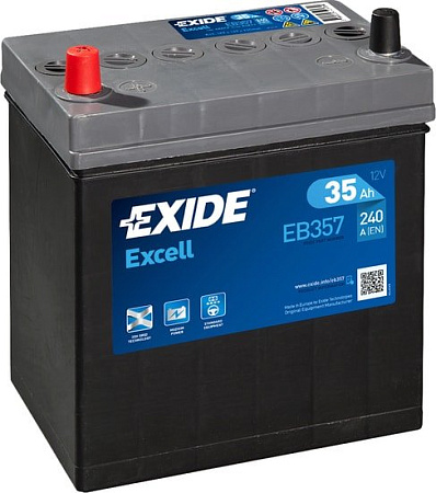 Автомобильный аккумулятор Exide Excell EB357 (35 А/ч)