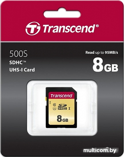 Карта памяти Transcend SDHC 500S 8GB