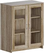 Тумба Mio Tesoro Сириус 2 двери со стеклом 78x95 2.02.03.360.3 (дуб сонома)