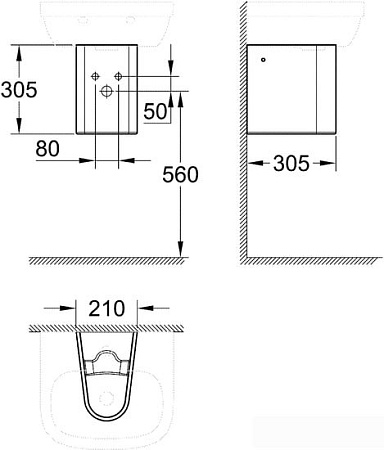 Полупьедестал Grohe 39325000