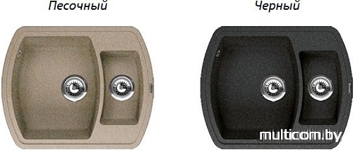 Кухонная мойка Florentina Нире-630К (антрацит)