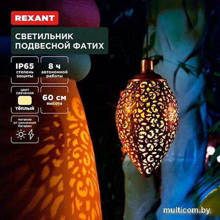 Уличный подвесной светильник Rexant Фатих 602-2402