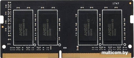 Оперативная память AMD Radeon R7 8GB DDR4 SODIMM PC4-17000 R748G2133S2S-U