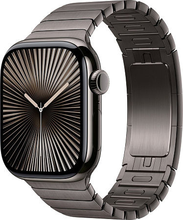 Умные часы Apple Watch Series 10 42 мм (титановый корпус, сланец/сланец, стальной ремешок)