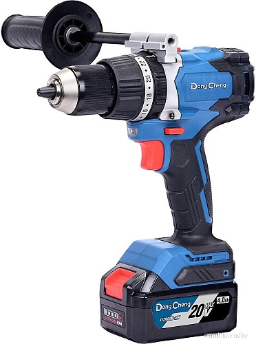 Ударная дрель-шуруповерт DongCheng DCJZ03-13 Type FK (с 2-мя АКБ, кейс)