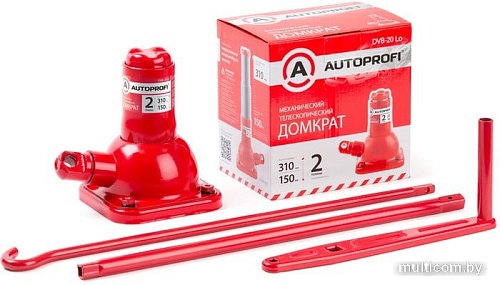 Бутылочный домкрат Autoprofi DVB-20 Lo 2т