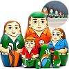 Развивающая игрушка Брестская Матрешка Гольф (набор 7 шт)