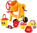 Бетономешалка игрушечная Полесье Бетономешалка Construct + набор каменщика №7 50649
