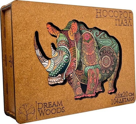 Пазл Dream Woods Носорог P-012 (104 эл)