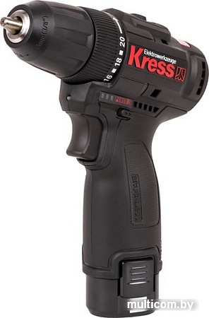 Дрель-шуруповерт Kress KU202.1 (с 2-мя АКБ, кейс)