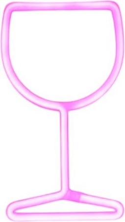 Ночник ILikeGift Glass подвесной 151-2022056 (розовый)