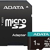Карта памяти ADATA Premier Pro AUSDX1TUI3V30SA2-RA1 microSDXC 1TB (с адаптером)