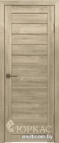 Межкомнатная дверь Юркас Лайт 6 ДГ 60x200 (дуб мокко)