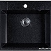 Кухонная мойка Marblan Cubi (черный, с сифоном)