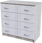 Комод Стендмебель Бася КМ-554-М (дуб крафт белый/дуб крафт серый)