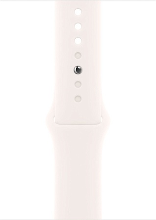 Умные часы Apple Watch Series 11 46 мм (алюминиевый корпус, розовое золото/легкие румяна, спортивный силиконовый ремешок M/L)